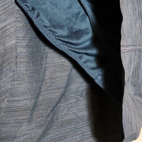 ATHLETA Run With It Textured Shorts 3.5" - Heathered Blue/Green - Size 1X - Picture 3 of 6